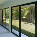 Sliding door screens